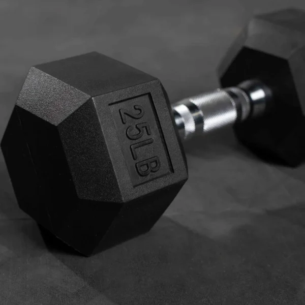 Inspire Rubber Hex Dumbbell Set 5-50lbs - Image 3