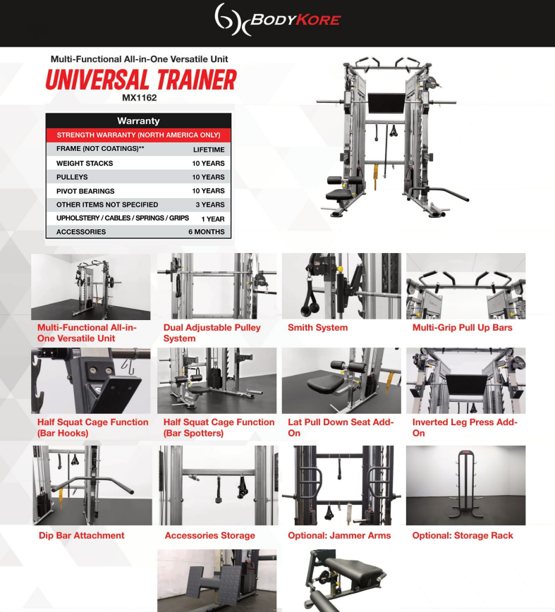 BodyKore MX1162 Universal Trainer - Image 4